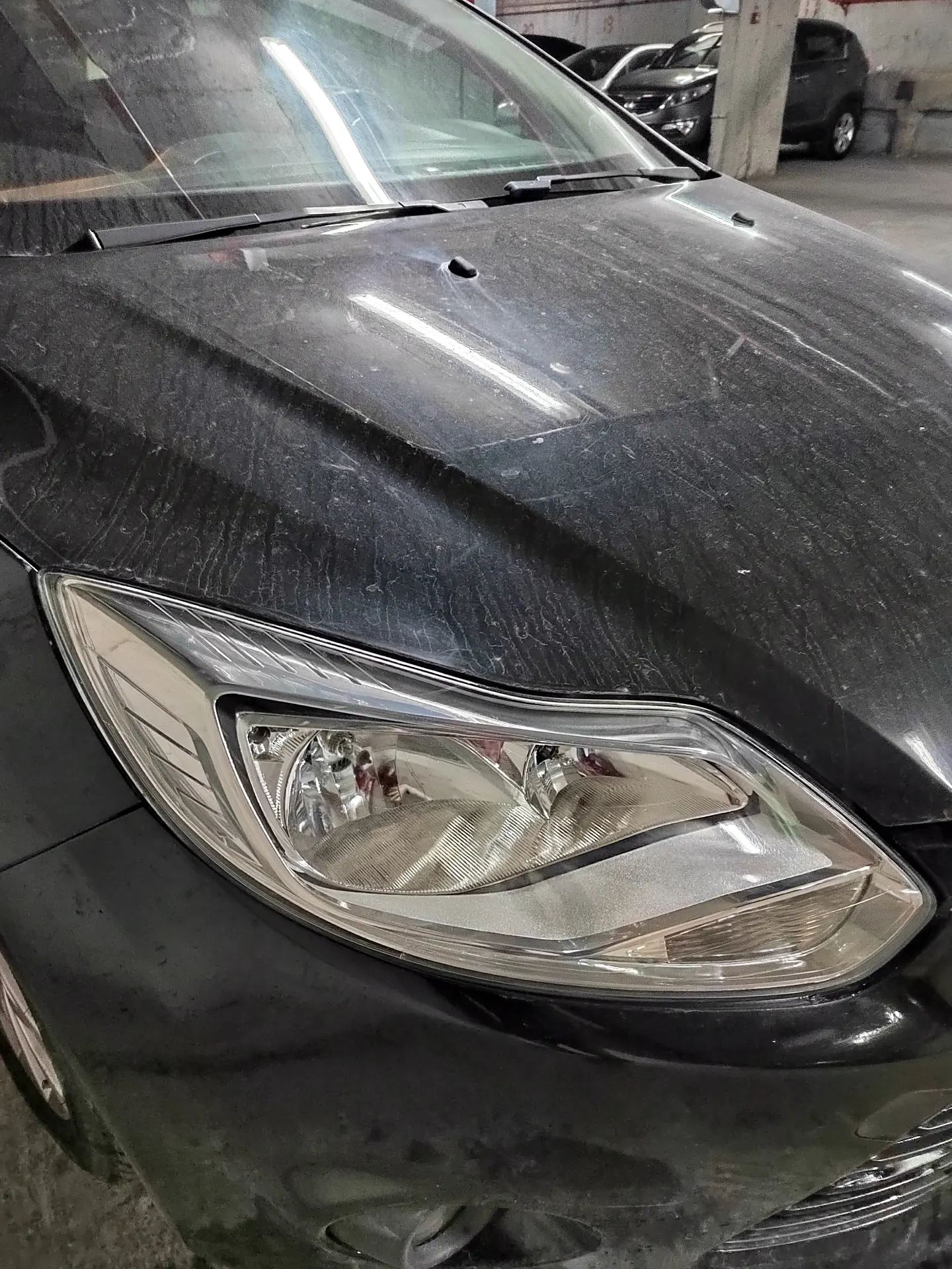Ford Focus sjajan far posle poliranja sa keramičkom zaštitom Novi Beograd
